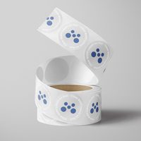 Clear BOPP labels on roll