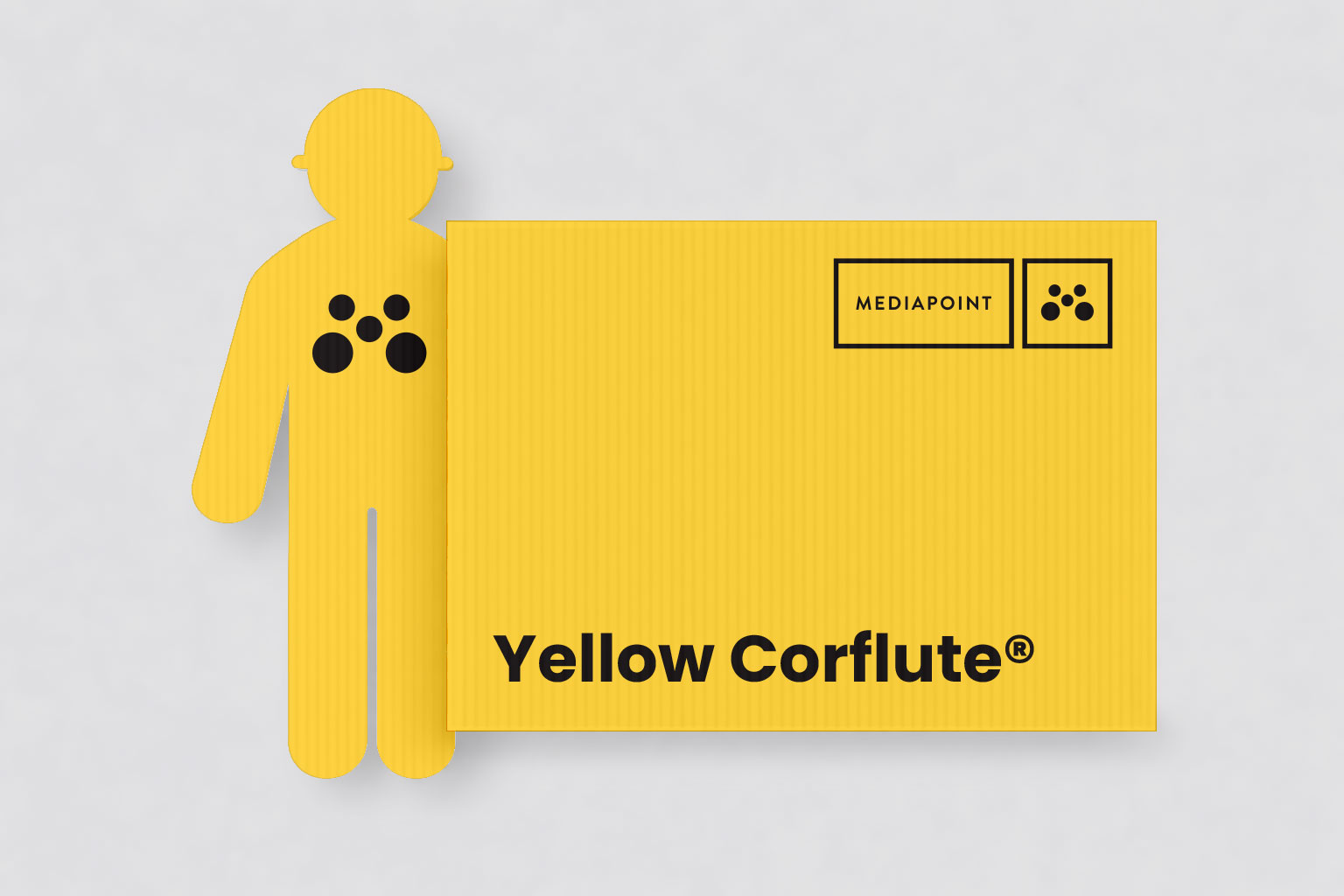 Yellow Corflute® — wholesale trade print