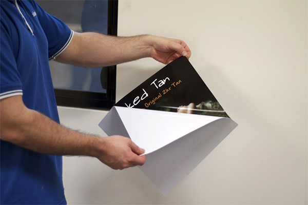 reverse printing sticker