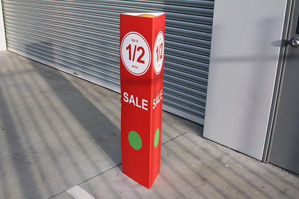 Bollard Sign