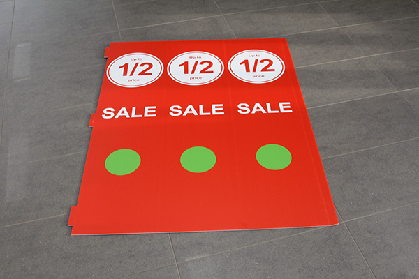 Bollard Signs Print Example